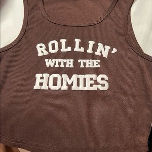 3 Brownshirts, size small, from shein